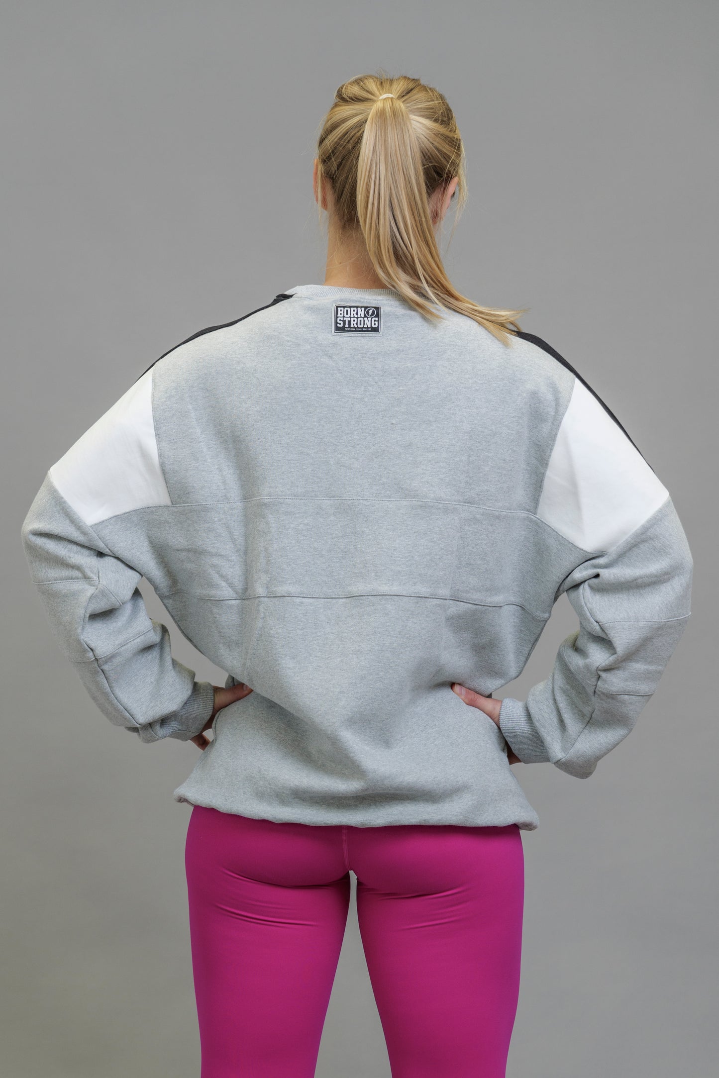 BLOCK OUT EMBOSSED SWEATER