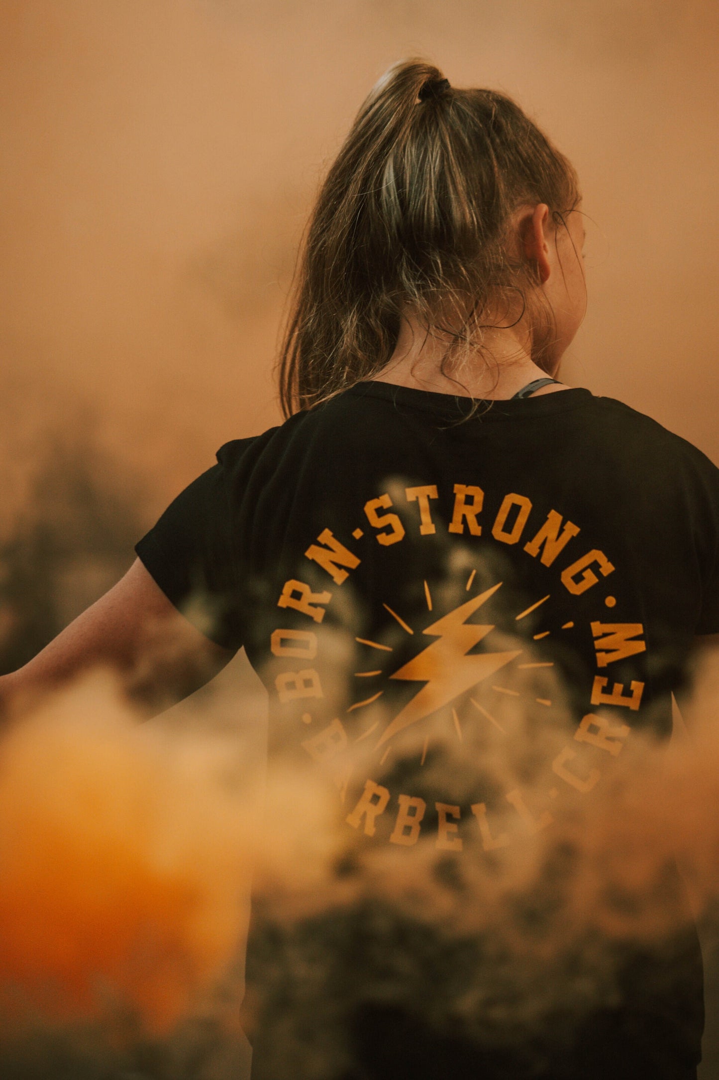 T-SHIRT BARBELL CREW LADY'S BOX