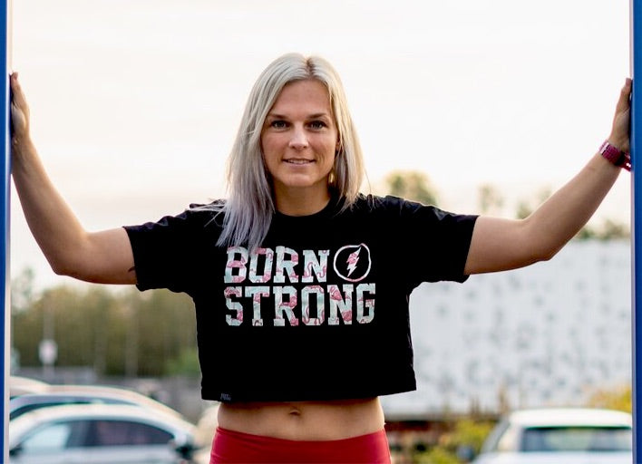 Chemise courte flamant rose BORN STRONG – Born Strong GbR