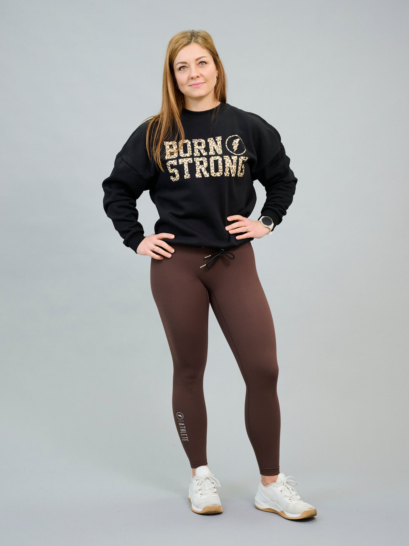 BORN STRONG Ladies' Oversize Crewneck Leo