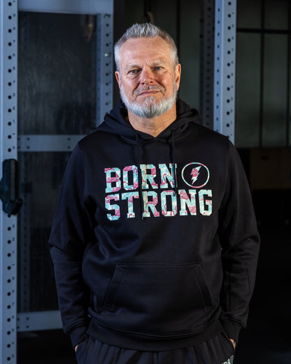 BORN STRONG Hoodie Flamingo