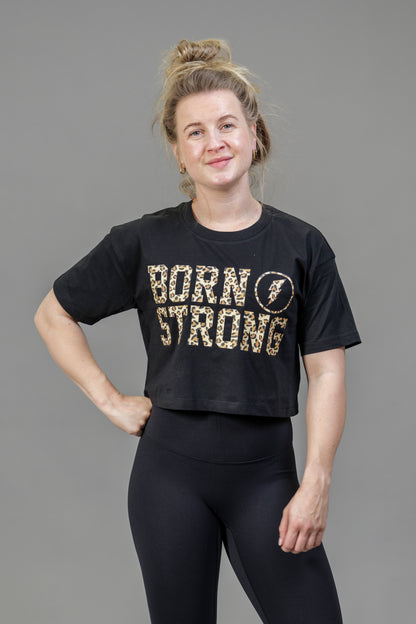 BORN STRONG Crop Shirt Leo