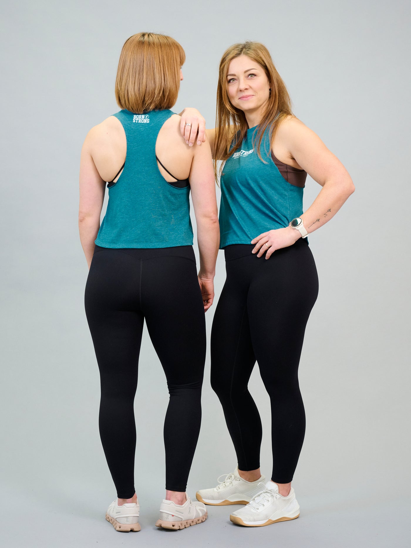 CROP TANK - Racerback Petrol