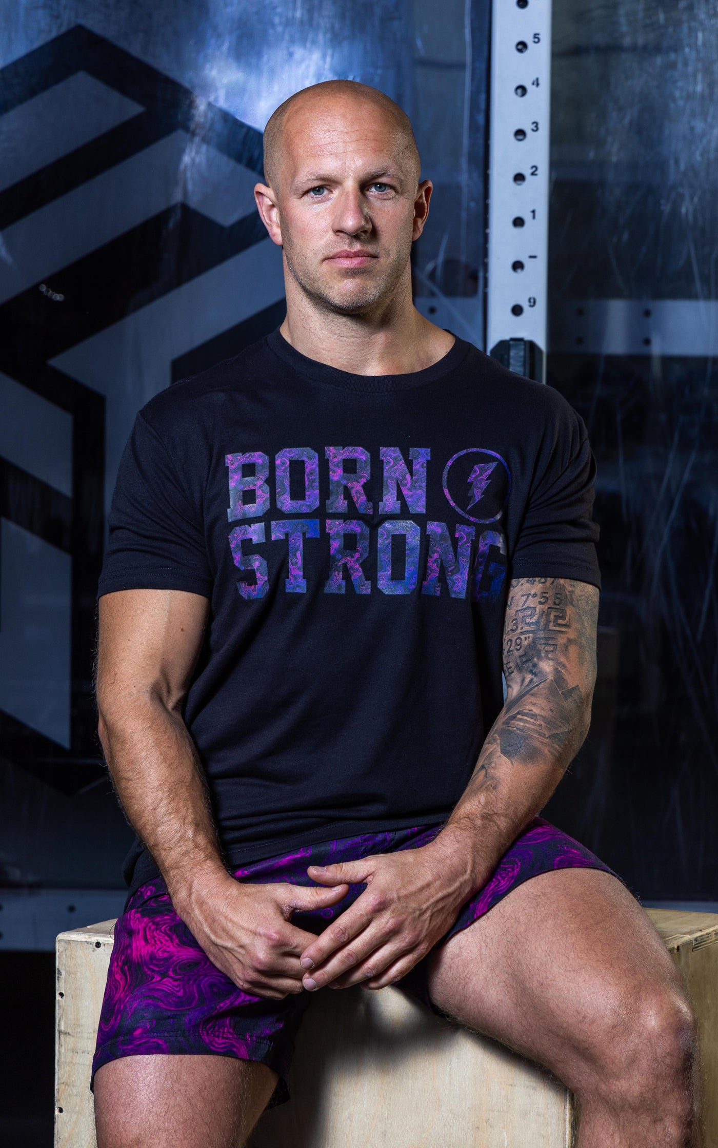 BORNSTRONG Shirt Purple Fusion