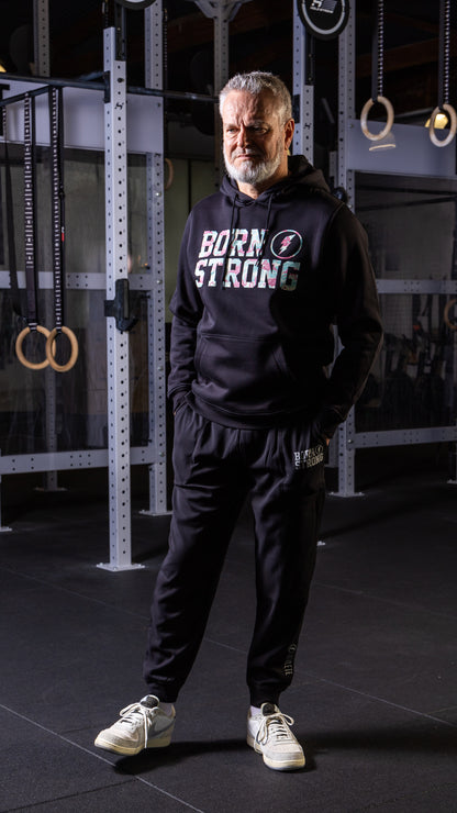 BORN STRONG Hoodie Flamingo