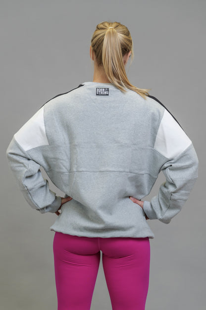 BLOCK OUT EMBOSSED SWEATER