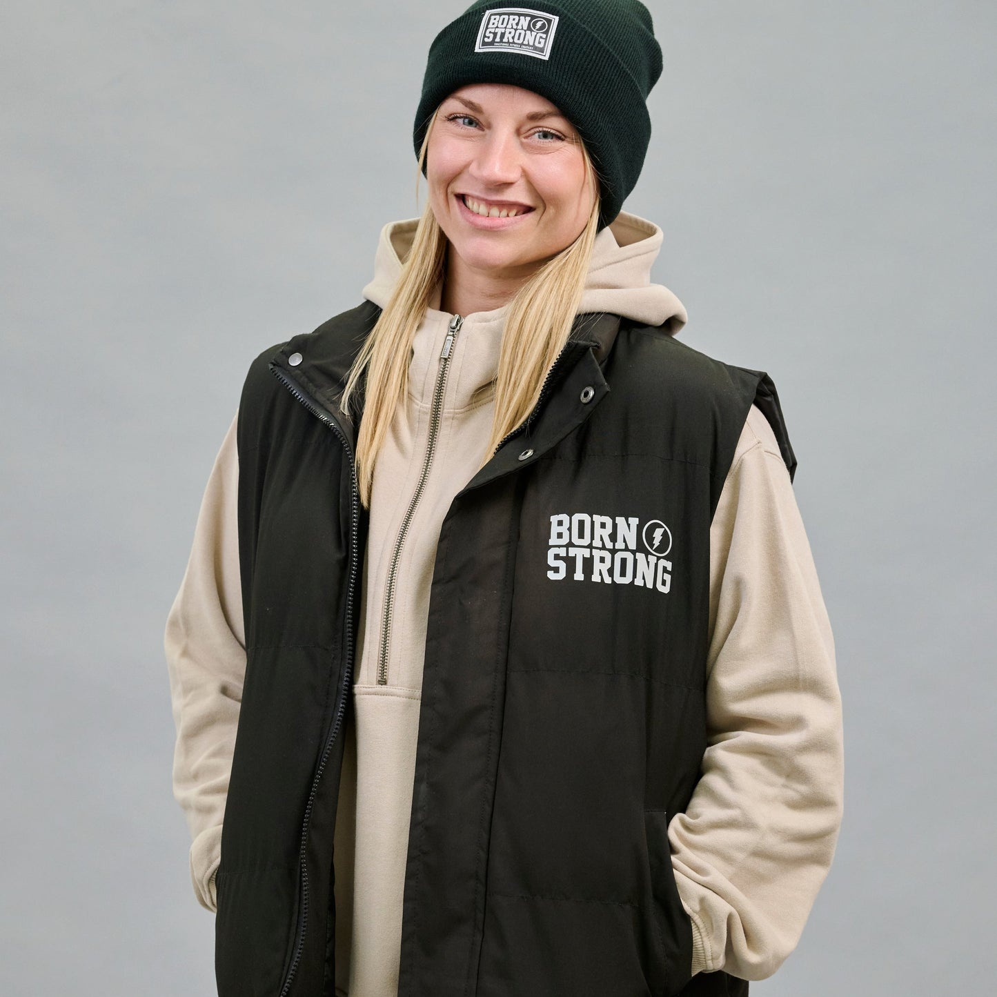 BORN STRONG PUFF WESTE