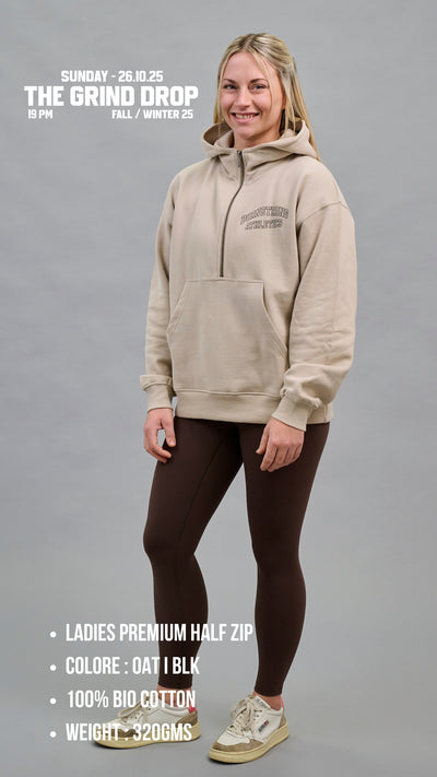 Premium Ladies Half Zip - ( Limited Stock) - Ship out within 5 days