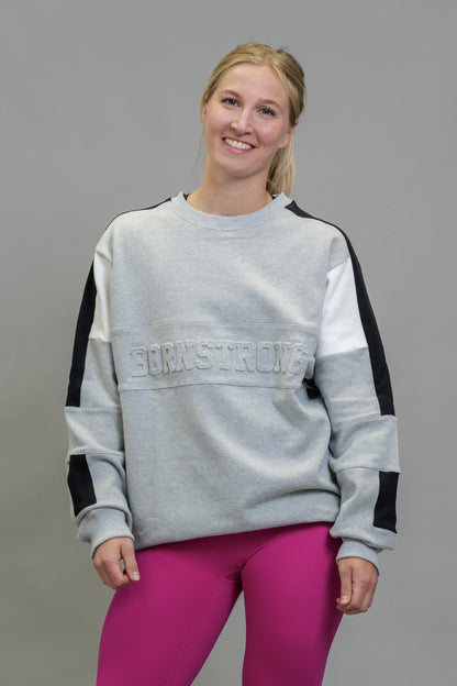 BLOCK OUT EMBOSSED SWEATER