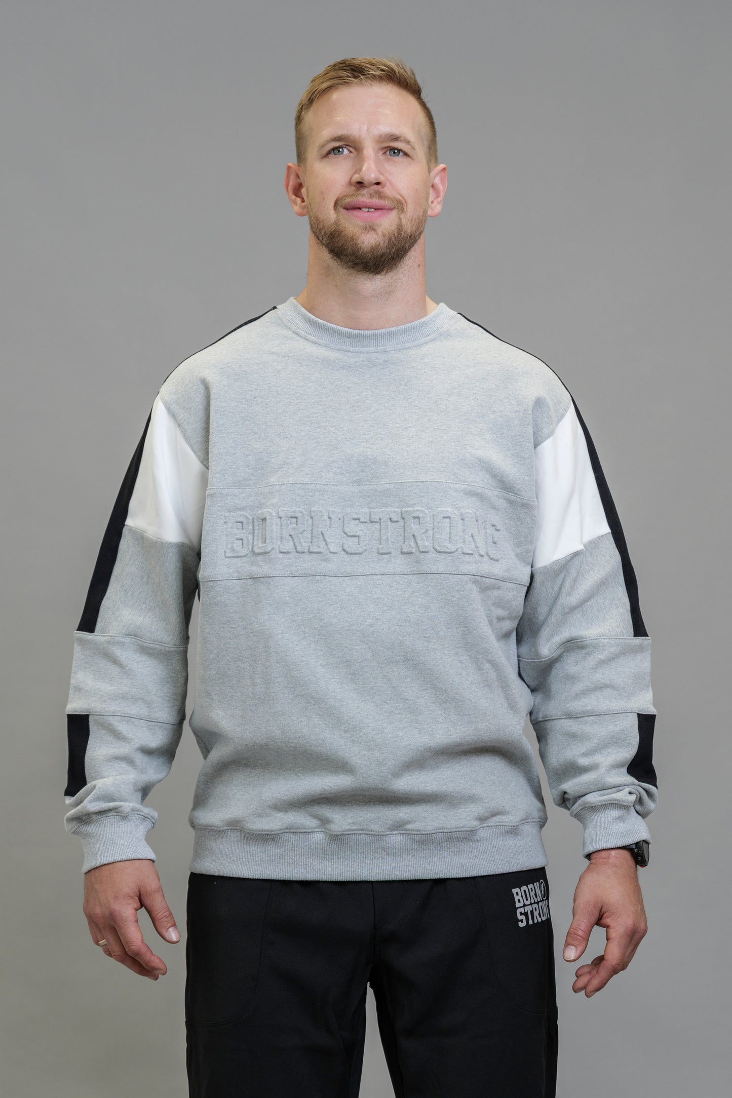 BLOCK OUT EMBOSSED SWEATER