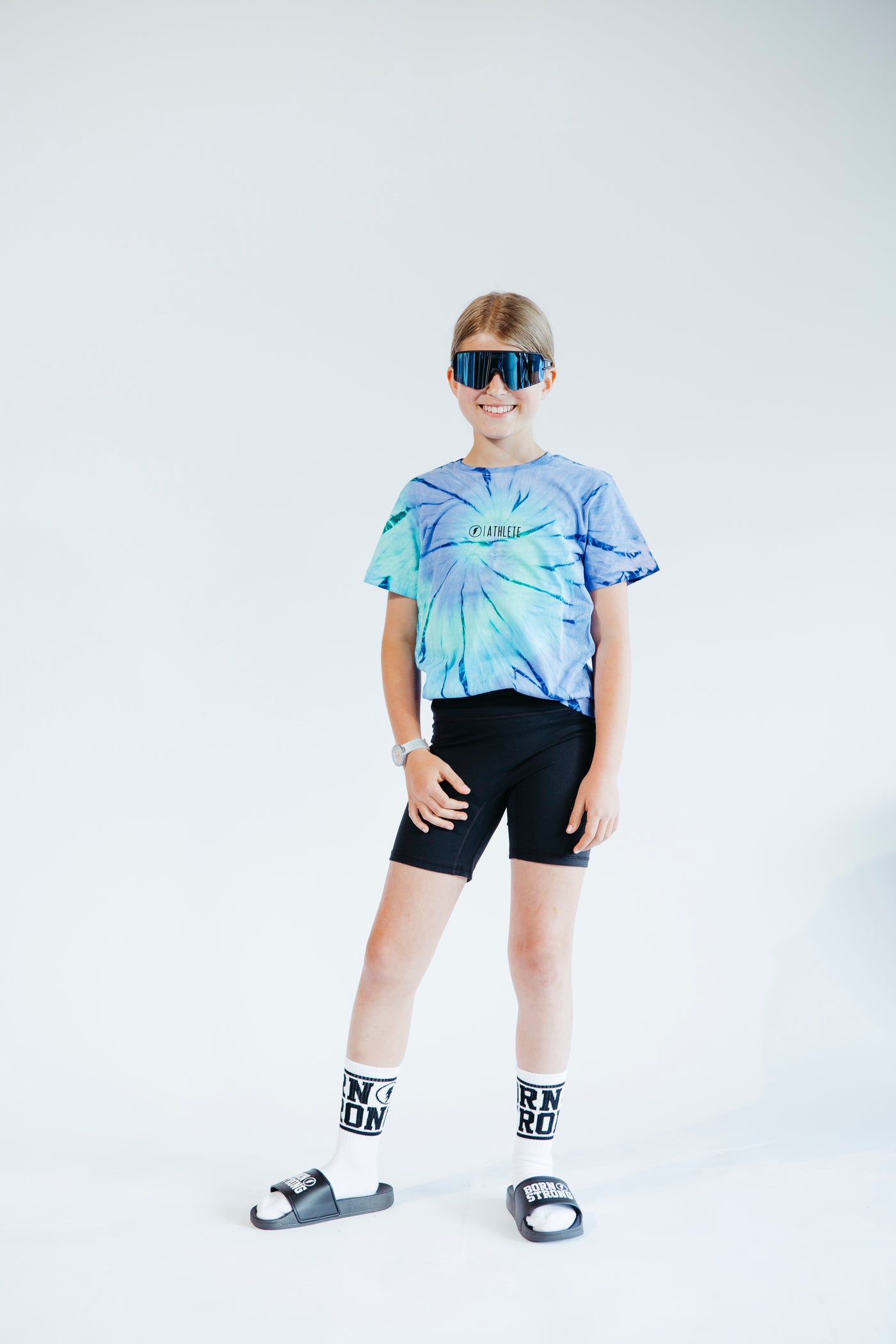 Kids T-Shirt Tie Dye Flieder