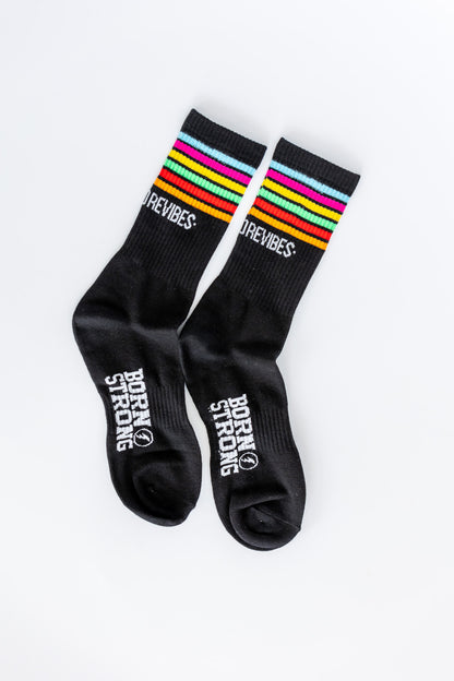 VIBES Crew Socks - Black