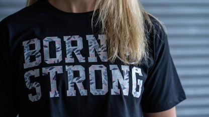 BORN STRONG Crop Shirt Floral Love