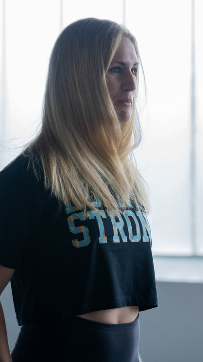 BORN STRONG Crop Shirt  Pineapple Chunk