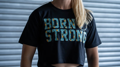BORN STRONG Crop Shirt  Pineapple Chunk