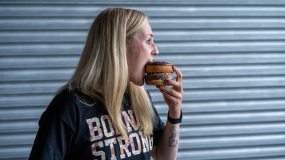 BORN STRONG Crop Shirt Donut Madness