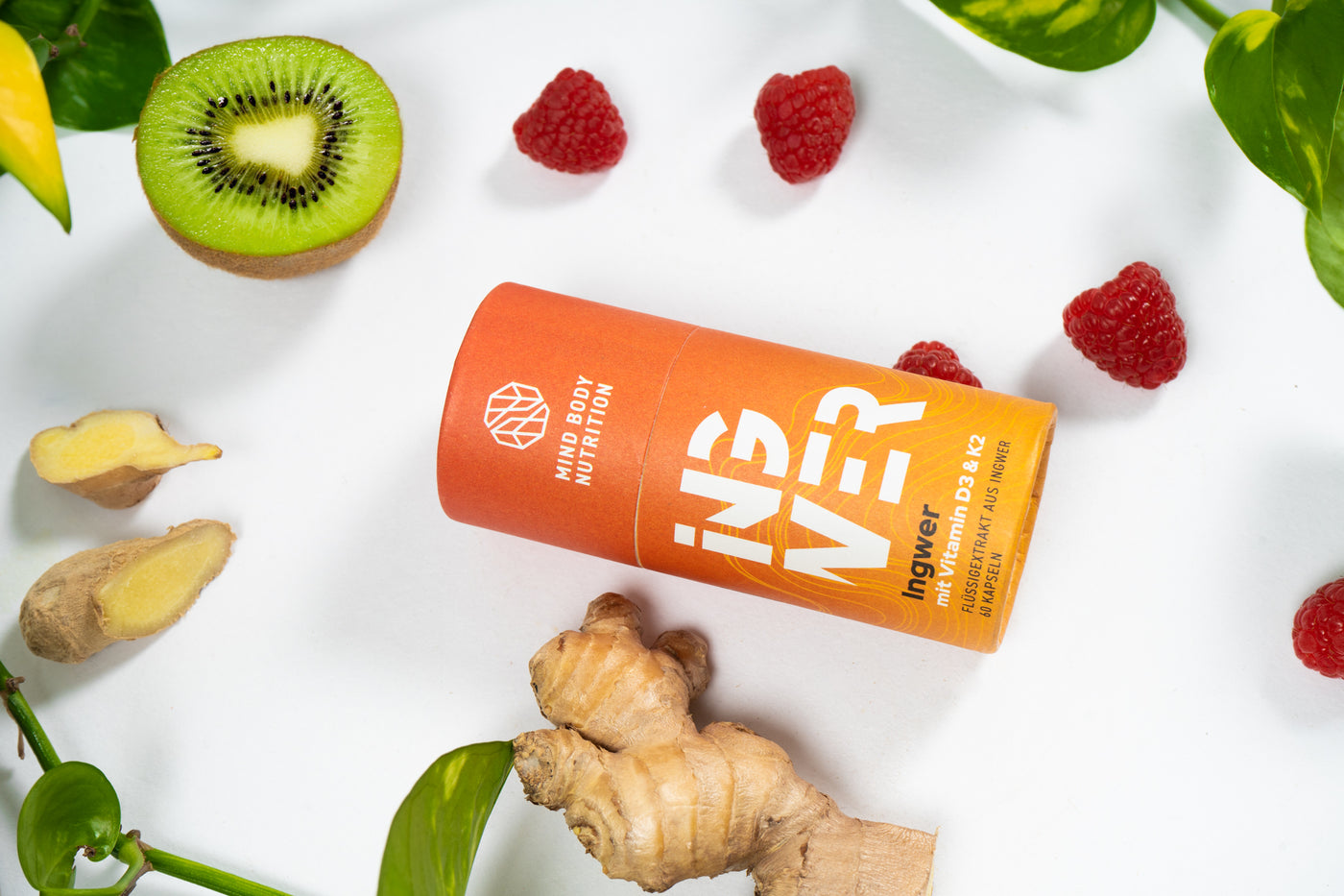 Mind Body Nutrition - Ginger with Vitamin D3 & K2