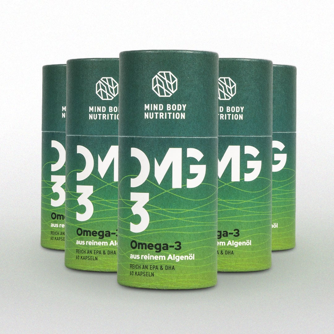Mind Body Nutrition - Vegan DHA et EPA - Les acides gras les plus précieux de l'huile d'algue pure