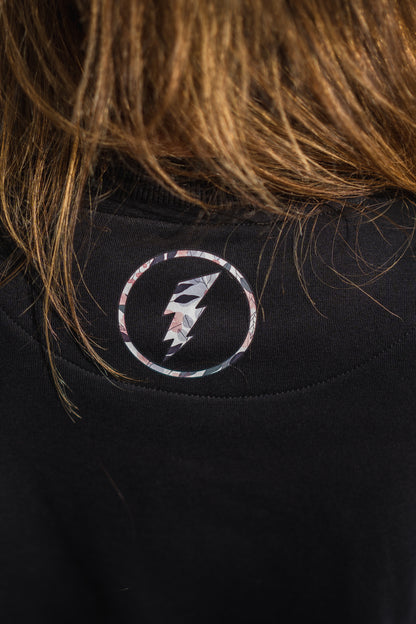 BORN STRONG Ladies` Oversize Crewneck Floral Love