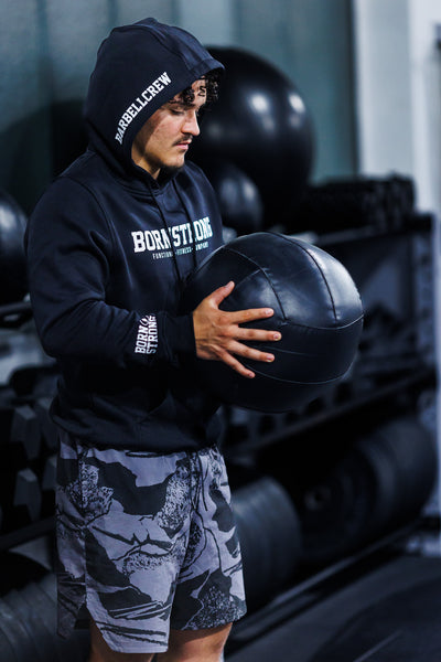 BORN STRONG HEAVY HOODIE FUNCTIONAL FITNESS COMPANY