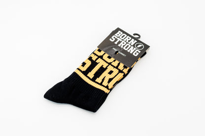 Crew Socks - Black \ Orange