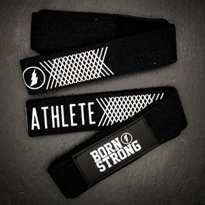 ATHLETE Zughilfe CrossFit Lifting Straps schwarz orange