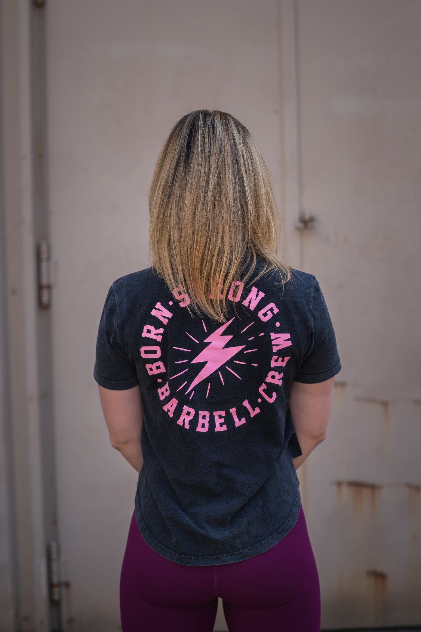 BARBELL CREW -  LADYS CURVED SHIRT