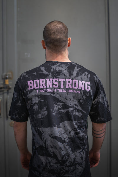 BORN STRONG - Overhemd met zure structuur