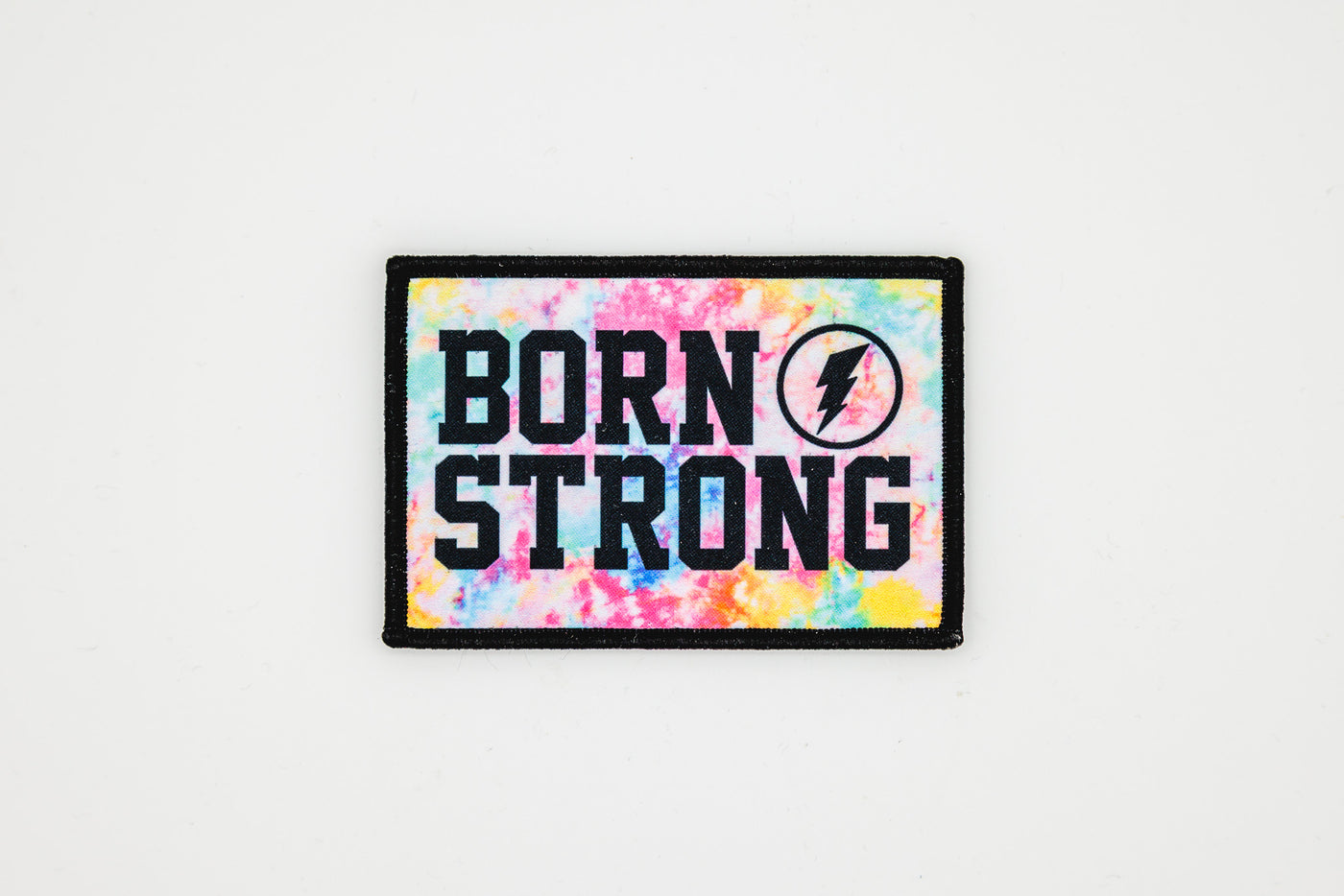 BORN STRONG TIE DYE patch