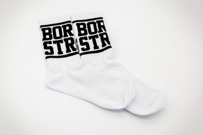 Born Strong Crew Socks weiß CrossFit Socken 38-42