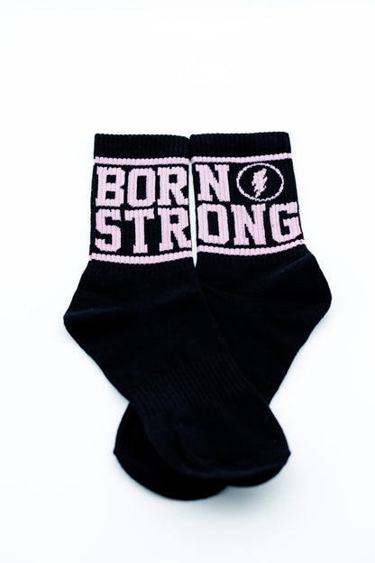 Crew Socks - Black / Lilac