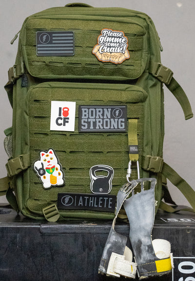 BORN STRONG logo patch